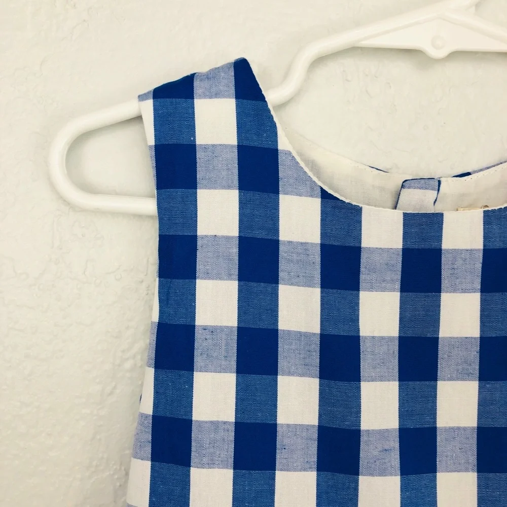 NWT PLAID BLUE TODDLER GIRL SUMMER DRESS